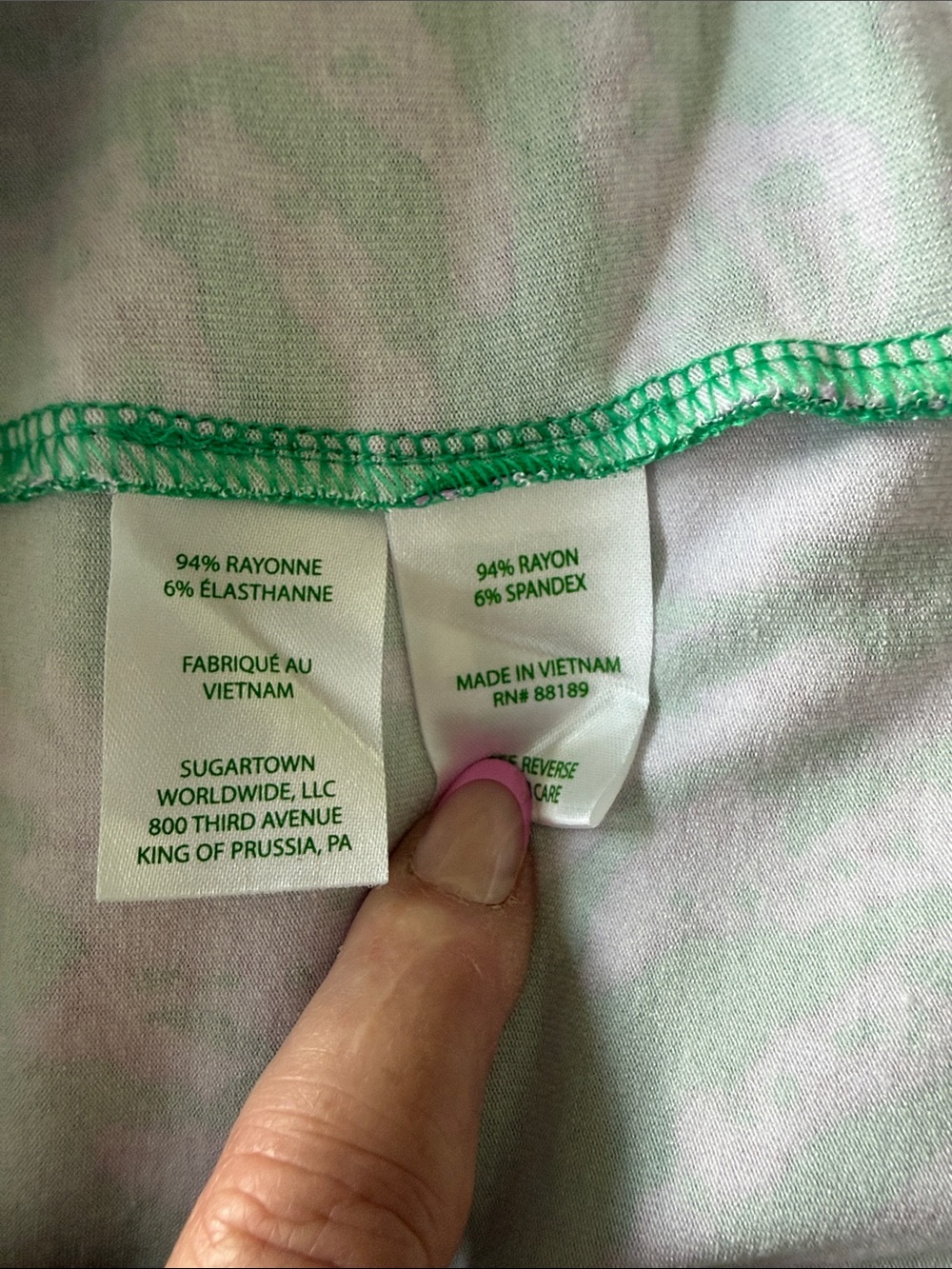 Lilly Pulitzer WYOTA SKIRTED ROMPER, BRAZILIAN GREEN SALTY SANDBAR size S - Picture 11 of 11